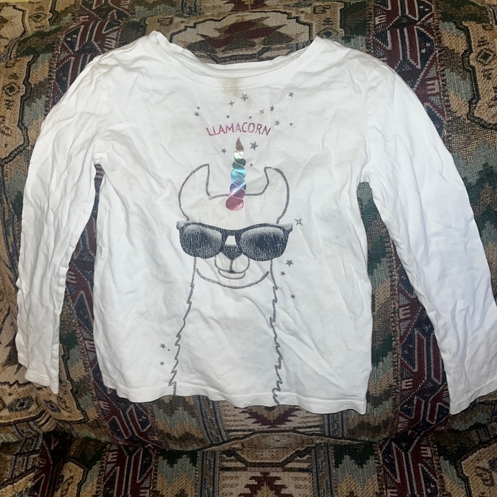 Girls size small gap lama corn shirt